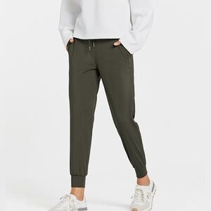 Libin Women’s Olive Green Stretch Joggers, 3XL